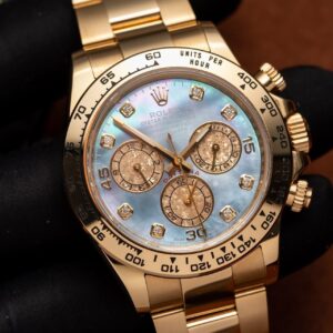 Rolex Daytona 116508 Replica 11 Độ Mặt Xà Cừ Xanh Clean Factory 40mm (8)