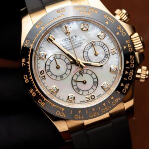 Rolex Daytona 116518 Mặt Khảm Trai Trắng Rep 11 Clean Factory 40mm (7)