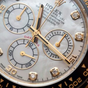 Rolex Daytona 116518 Mặt Khảm Trai Trắng Rep 11 Clean Factory 40mm (7)