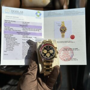 Rolex Daytona Rainbow Bọc Vàng Độ Kim Cương Moissanite TWF 40mm (4)