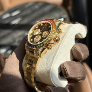 Rolex Daytona Rainbow Bọc Vàng Độ Kim Cương Moissanite TWF 40mm (4)