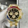 Rolex Daytona Rainbow Replica Cao Cấp Màu Vàng Gold 40mm (1)