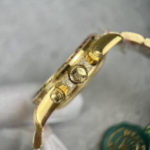 Rolex Daytona Rainbow Replica Cao Cấp Màu Vàng Gold 40mm (1)
