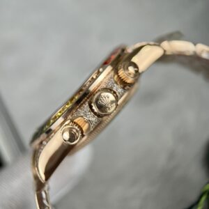 Rolex Daytona Rainbow Replica Cao Cấp Màu Vàng Hồng 40mm (2)
