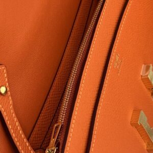 Túi Cầm Tay Hermes Siêu Cấp Mini Màu Da Cam 22cm (1)