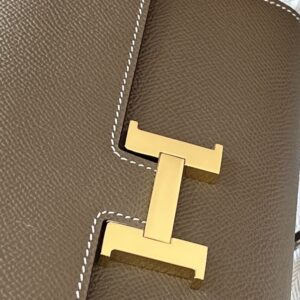 Túi Cầm Tay Hermes Siêu Cấp Mini Màu Nâu Nhạt 22cm (6)