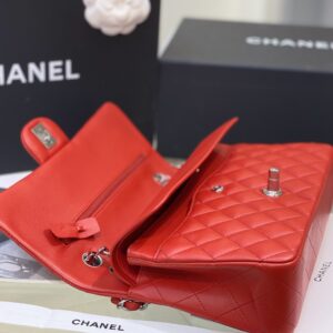 Túi Chanel Classic Flap Bag Đeo Chéo Màu Đỏ Siêu Cấp 25cm (2)