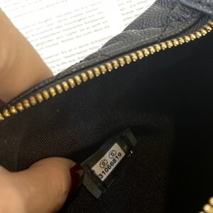 Túi Chanel Hình Bán Nguyệt Siêu Cấp Màu Đen 16cm (2)