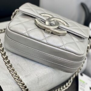 Túi Chanel Logo Scarf Đeo Chéo Siêu Cấp 14,5x11x3,3cm (1)