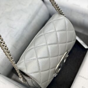 Túi Chanel Logo Scarf Đeo Chéo Siêu Cấp 14,5x11x3,3cm (1)