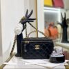 Túi Chanel Vanity Case Màu Đen Siêu Cấp 18cm (2)