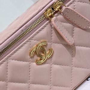 Túi Chanel Vanity Case Màu Hồng Siêu Cấp 18cm (2)
