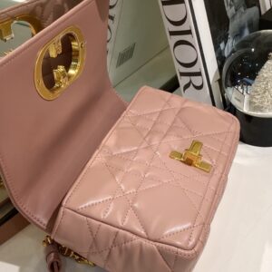 Túi Dior Caro Màu Hồng Nude Siêu Cấp 20cm (2)