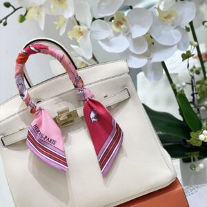 Túi Hermes Birkin Epsom Siêu Cấp Màu Trắng 25cm (2)