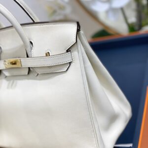 Túi Hermes Birkin Epsom Siêu Cấp Màu Trắng 25cm (2)
