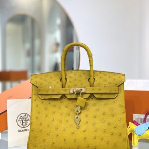 Túi Hermes Birkin Khâu Tay Màu Vàng Siêu Cấp Vip (9)