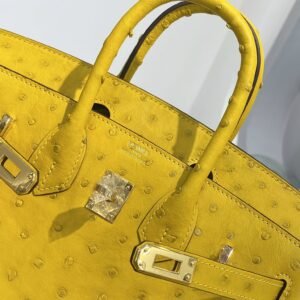 Túi Hermes Birkin Khâu Tay Màu Vàng Siêu Cấp Vip (9)