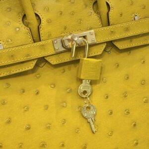 Túi Hermes Birkin Khâu Tay Màu Vàng Siêu Cấp Vip (9)