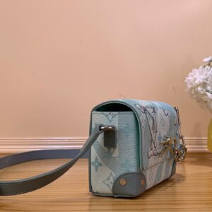 Túi Louis Vuitton Đeo Chéo Màu Xanh Siêu Cấp 18x11x6 (2)