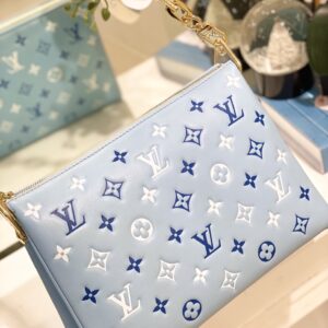 Túi Louis Vuitton LV Coussin BM Siêu Cấp Màu Xanh 27cm (2)