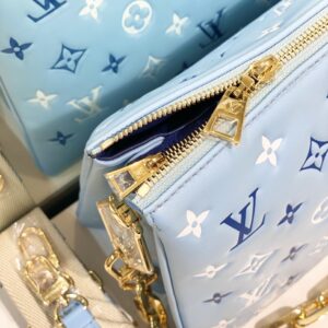 Túi Louis Vuitton LV Coussin BM Siêu Cấp Màu Xanh 27cm (2)