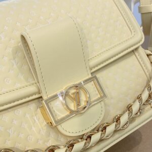Túi Louis Vuitton LV Mini Dauphine Siêu Cấp Màu Vàng 20cm (2)
