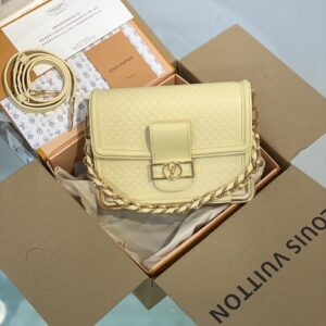 Túi Louis Vuitton LV Mini Dauphine Siêu Cấp Màu Vàng 20cm (2)