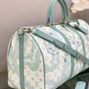 Túi Louis Vuitton Trống Du Lịch Siêu Cấp Màu Xanh (2)