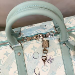 Túi Louis Vuitton Trống Du Lịch Siêu Cấp Màu Xanh (2)