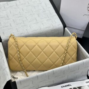 Túi Xách Chanel 23A CF Pearl Baguette Màu Cam Đất