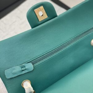 Túi Xách Chanel Classic Flap Bag Siêu Cấp Màu Xanh 25cm (2)
