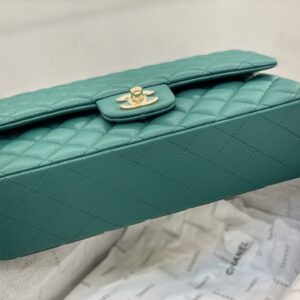 Túi Xách Chanel Classic Flap Bag Siêu Cấp Màu Xanh 25cm (2)