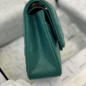 Túi Xách Chanel Classic Flap Bag Siêu Cấp Màu Xanh 25cm (2)