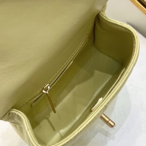 Túi Xách Chanel Mini Flap Bag Siêu Cấp Màu Xanh 15x18cm (2)