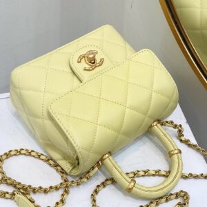 Túi Xách Chanel Mini Flap Bag Siêu Cấp Màu Xanh 15x18cm (2)