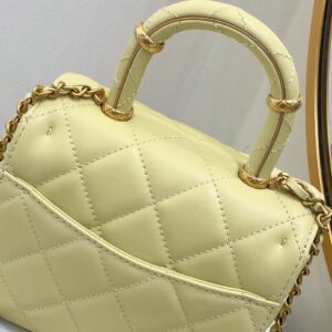 Túi Xách Chanel Mini Flap Bag Siêu Cấp Màu Xanh 15x18cm (2)