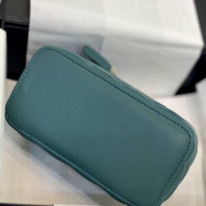 Túi Xách Chanel Vanity Siêu Cấp Màu Xanh Mạ Vàng (1)