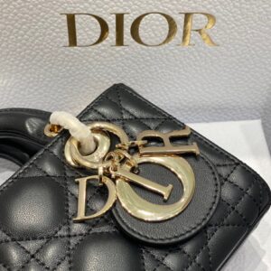 Túi Xách Dior D-Joy Mini Bag Màu Đen Siêu Cấp Da Mịn 16.5x6x10 (1)