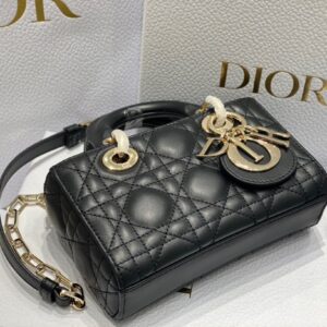 Túi Xách Dior D-Joy Mini Bag Màu Đen Siêu Cấp Da Mịn 16.5x6x10 (1)