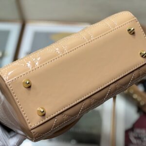 Túi Xách Dior Lady Màu Hồng Da Bóng Siêu Cấp (8)