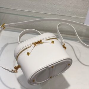 Túi Xách Dior Vanity Signature Siêu Cấp Màu Trắng (1)