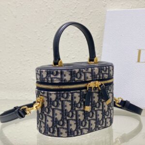 Túi Xách Dior Vanity Signature Siêu Cấp Vải Canvas (2)