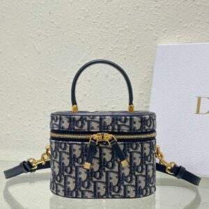 Túi Xách Dior Vanity Signature Siêu Cấp Vải Canvas (2)