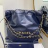 Túi Xách Hàng Hiệu Nữ Chanel Tote Super Màu Xanh Dương 35cm (10)