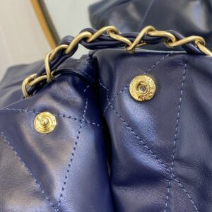 Túi Xách Hàng Hiệu Nữ Chanel Tote Super Màu Xanh Dương 35cm (10)