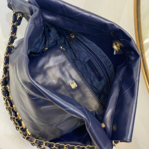 Túi Xách Hàng Hiệu Nữ Chanel Tote Super Màu Xanh Dương 35cm (10)