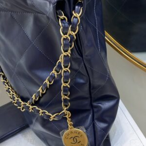 Túi Xách Hàng Hiệu Nữ Chanel Tote Super Màu Xanh Dương 35cm (10)