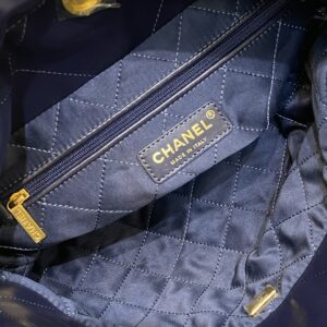 Túi Xách Hàng Hiệu Nữ Chanel Tote Super Màu Xanh Dương 35cm (10)