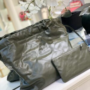 Túi Xách Hàng Hiệu Nữ Chanel Tote Super Màu Xanh Lá 35cm (1)