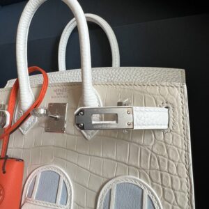 Túi Xách Hermes Birkin Faubourg Da Cá Sấu Mỹ Khâu Tay Siêu Cấp 11 20cm (10)